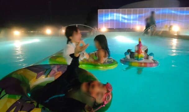 杉乃井ホテル_夜のアクアガーデン