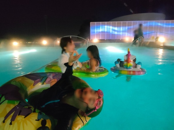 杉乃井ホテル_夜のアクアガーデン