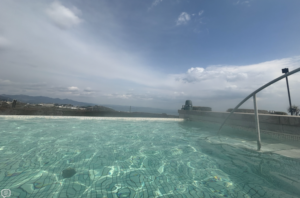 防水ケース越しの写真